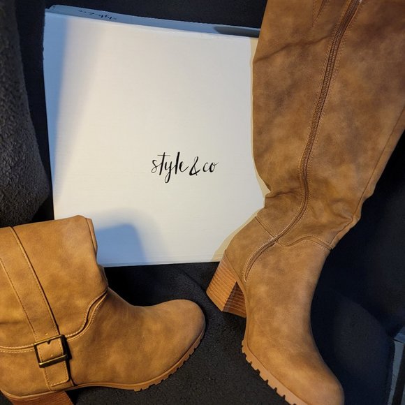 BRAND NEW INBOX STYLE CO. RIDING BOOTS BROWN SUEDE  Size6 - Picture 1 of 2